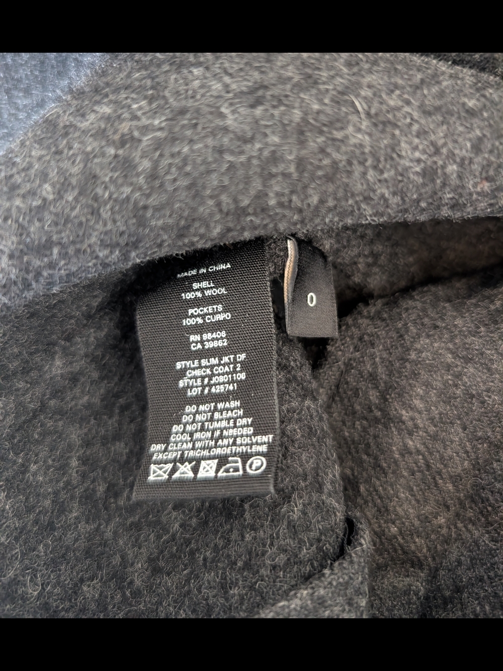 Theory Womens 0 Black Plaid 100% Wool Zip Up Jacket Contemporary Preppy Classic - Picture 7 of 7